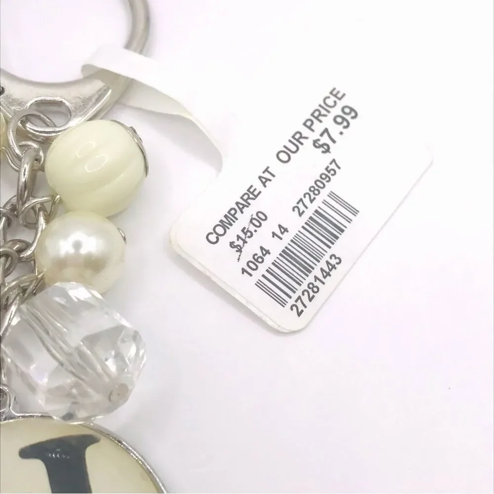 Silver Chic Initial H Keychain